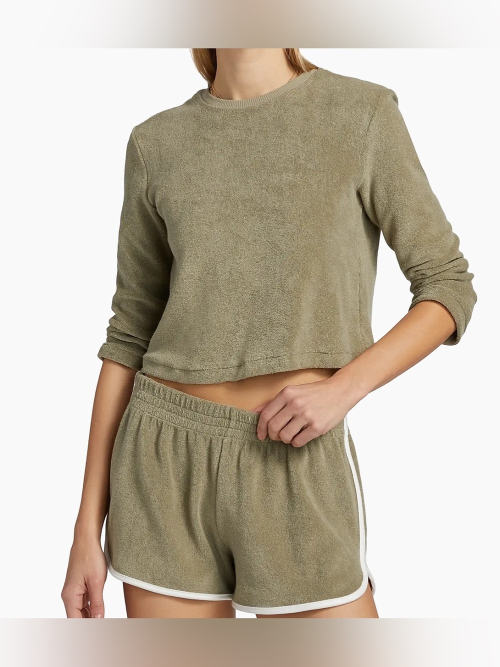 Re/done
Cotton Terry Boxy-Fit T-Shirt & Elastic-Waistband Shorts Set XS - Small